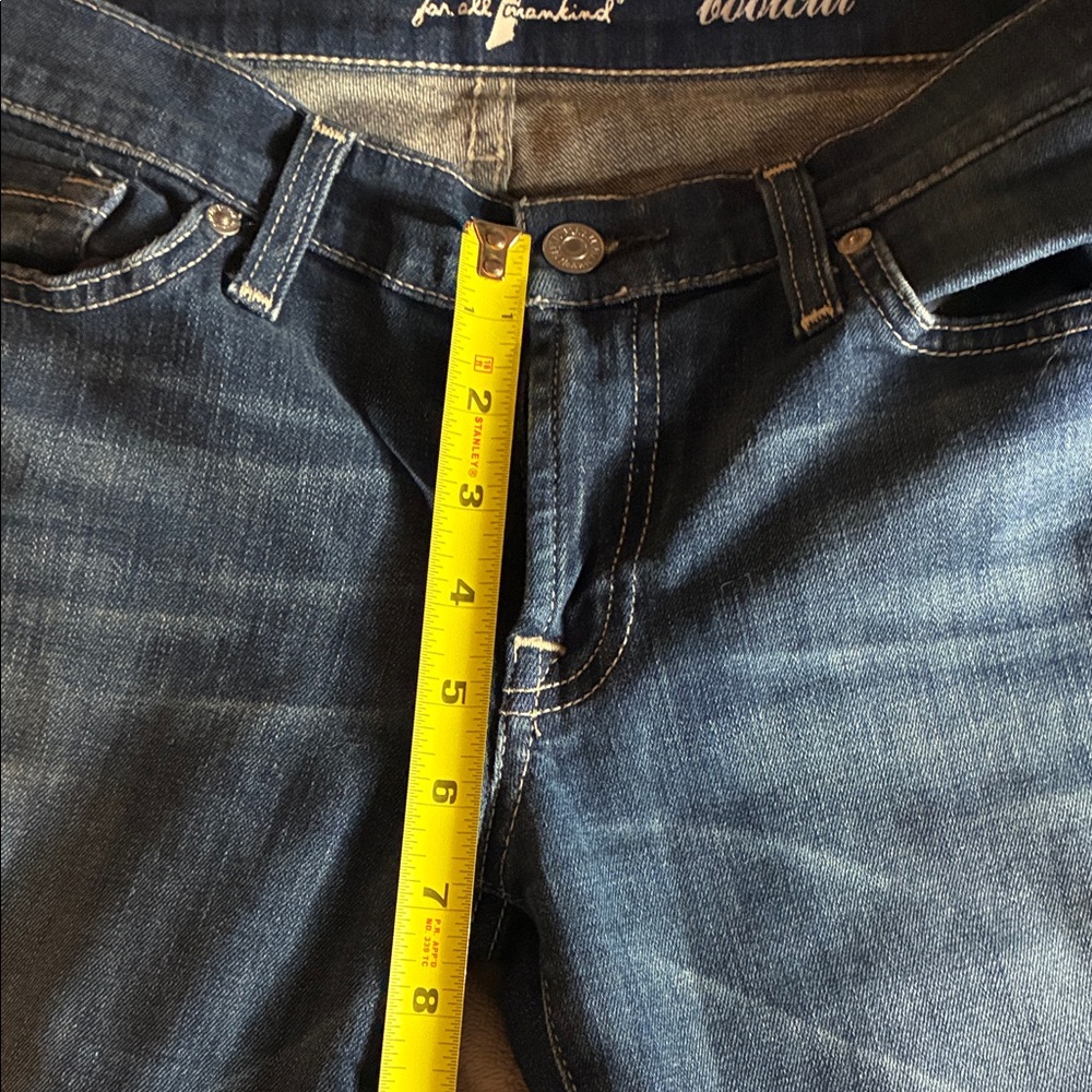 7 For All Mankind Indigo Low Rise Bootcut Jeans Women’s 29/32 - Picture 9 of 10